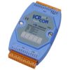 Addressable RS-485 to 2 x RS-232/RS-422/RS-485 Converter with 5 Digital input, 5 Digital output and 7-Segment LED Display (Blue Cover)ICP DAS